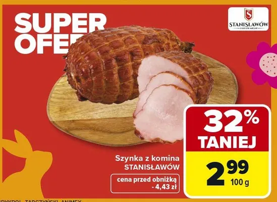 Szynka z komina promocja w Carrefour Market
