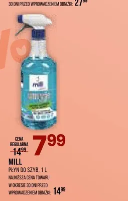 Płyn do szyb MILL promocja w Drogerie Natura