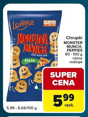 Chrupki Lorenz Monster Munch Pizza promocja w Globi