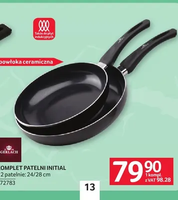 Komplet patelni Initial 24/28 cm Gerlach promocja w Selgros