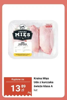 Udo z kurczaka świeże klasa A luz Kraina Mięs promocja w Biedronka