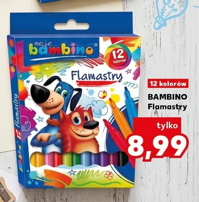 Flamastry Bambino 12 kolorów promocja w Kaufland