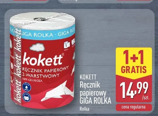 Ręcznik papierowy GIGA ROLKA KOKETT promocja w Aldi