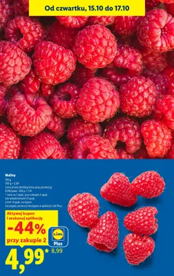 Maliny promocja w Lidl