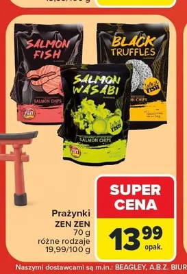 Prażynki Zen Zen Salmon Fish promocja w Carrefour