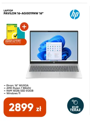 Laptop Hp Pavilion 16-AG0019NW 16" promocja w Max Elektro