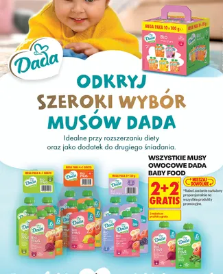 Mus Bio Mega Paka 10-pak Dada promocja w Biedronka