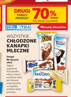 Kanapka mleczna Kinder Paradiso promocja w Kaufland