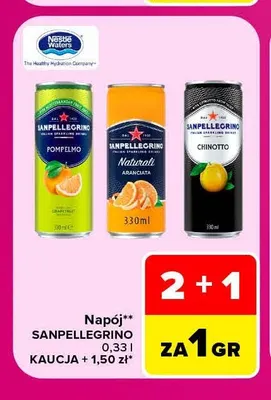 Napój Sanpellegrino promocja w Carrefour