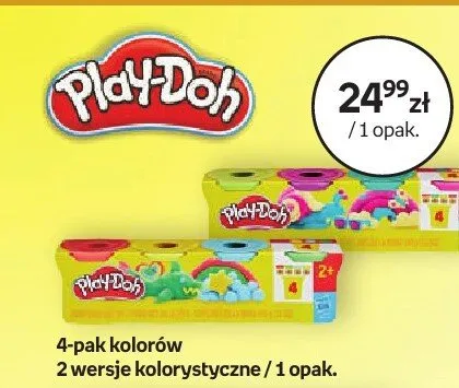 Ciastolina Play-Doh 4-pak kolorów promocja w Empik