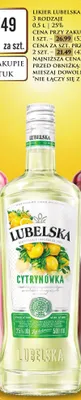 Likier Lubelska Cytrynówka promocja w Dino