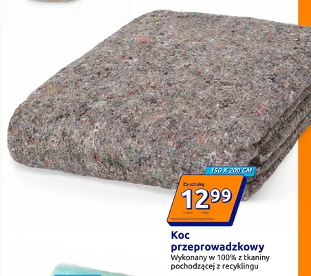 Koc przeprowadzkowy 150x200 cm promocja w Action