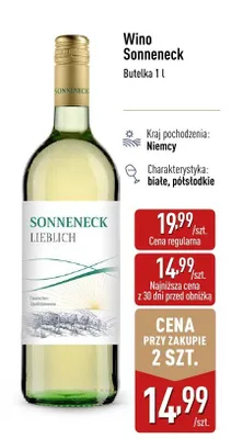 Wino Sonneneck promocja w Aldi