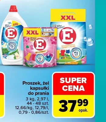 Proszek do prania E promocja w Carrefour