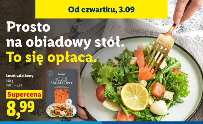 Łosoś sałatkowy ArcticFish promocja w Lidl