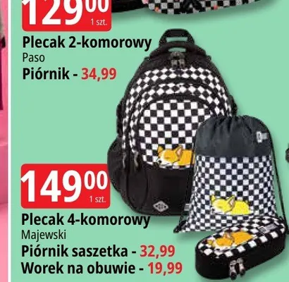 Plecak 4-komorowy Majewski promocja w Leclerc