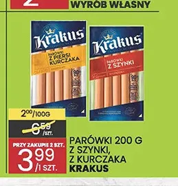 Parówki z szynki Krakus promocja w Wafelek