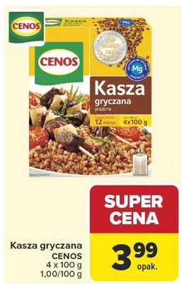 Kasza gryczana prażona Cenos promocja w Carrefour