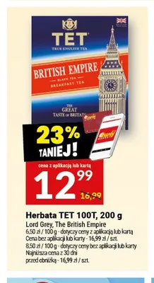 Herbata TET 100T promocja w Twój Market