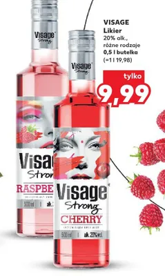 Likier Visage Strong Raspberry promocja w Kaufland