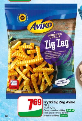 Frytki Zig Zag Aviko promocja w Dino