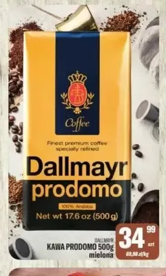 Kawa Prodomo mielona DALLMAYR promocja w Tomi Markt