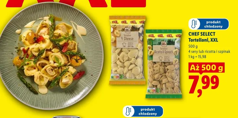 Tortelloni CHEF SELECT XXL promocja w Lidl