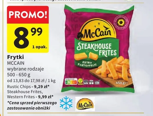 Frytki Western Frites McCain promocja w Intermarche