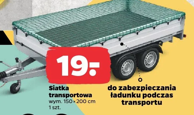 Siatka transportowa 150x200cm promocja w Netto