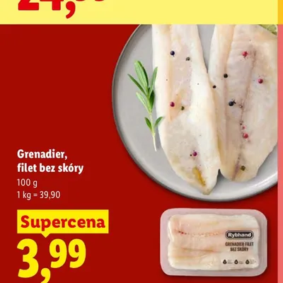 Grenadier filet bez skóry Rybhand promocja w Lidl