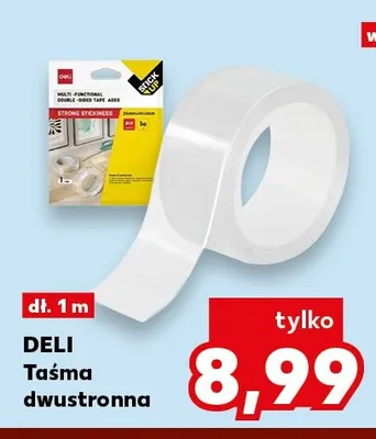 Taśma dwustronna Deli promocja w Kaufland