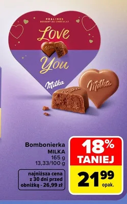 Bombonierka Milka promocja w Carrefour Market
