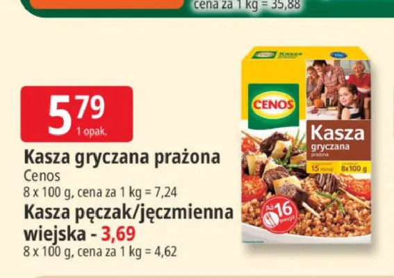 Kasza gryczana prażona Cenos promocja w Leclerc