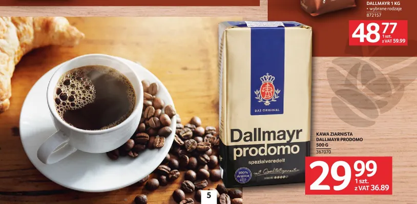 Kawa ziarnista Dallmayr Prodomo promocja w Selgros