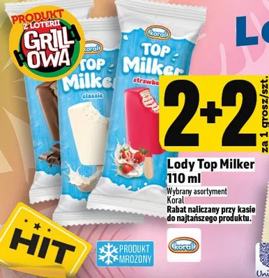Lody Top Milker promocja w TOPAZ