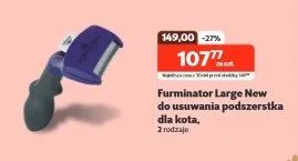 Furminator Large New do usuwania podsierska dla kota promocja w KAKADU
