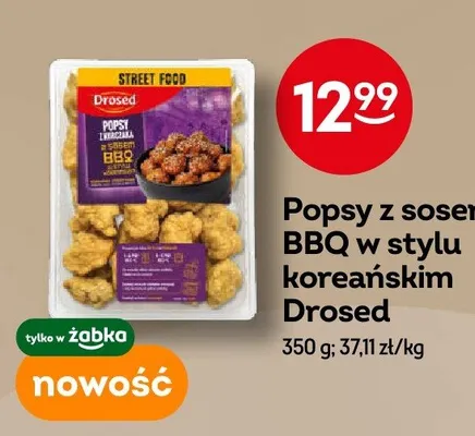 Popsy z kurczaka z sosem BBQ w stylu koreańskim Drosed promocja w Żabka