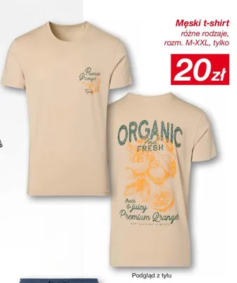 Męski t-shirt rozm. M-XXL promocja w KiK
