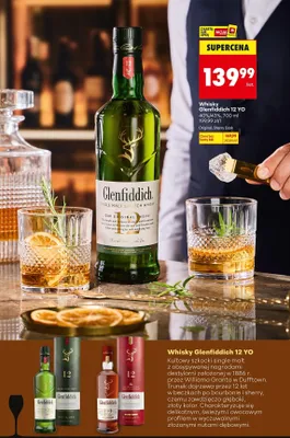 Whisky Glenfiddich 12 YO Sherry Cask promocja w Biedronka