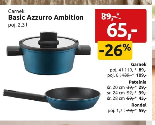 Rondel Ambition Basic Azzurro 1,7 l promocja w Black Red White