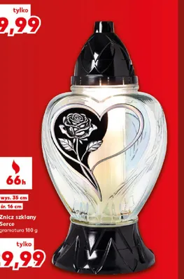 Znicz szklany Serce promocja w Kaufland