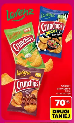 Chipsy Crunchips Pieczone żeberka promocja w Carrefour Market