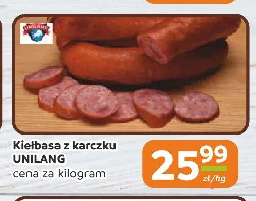 Kiełbasa z karczku Unilang promocja w Społem Częstochowa