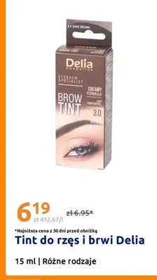 Tint do rzęs i brwi Delia 15ml promocja w Action