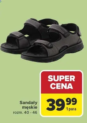 Sandały męskie promocja w Carrefour