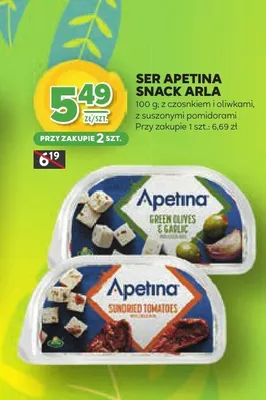 Ser snack z czosnkiem i oliwkami, z suszonymi pomidorami promocja w Stokrotka