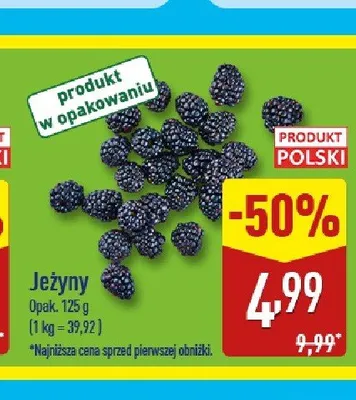 Jeżyny promocja w Aldi