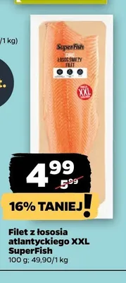 Filet z łososia atlantyckiego XXL SuperFish promocja w Netto