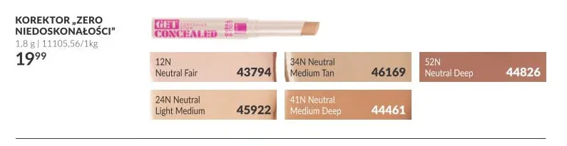 Korektor Zero Niedoskonałości Avon promocja w AVON
