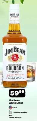 Bourbon whiskey Jim Beam White Label promocja w Netto